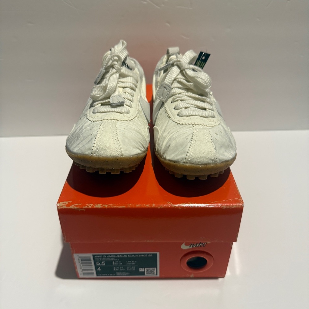Jacquemus x Nike Moon Shoe Pearl White size 5.5 - Picture 3 of 9